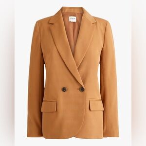 J. Crew Women's Drapey Twill Double Breasted Blazer